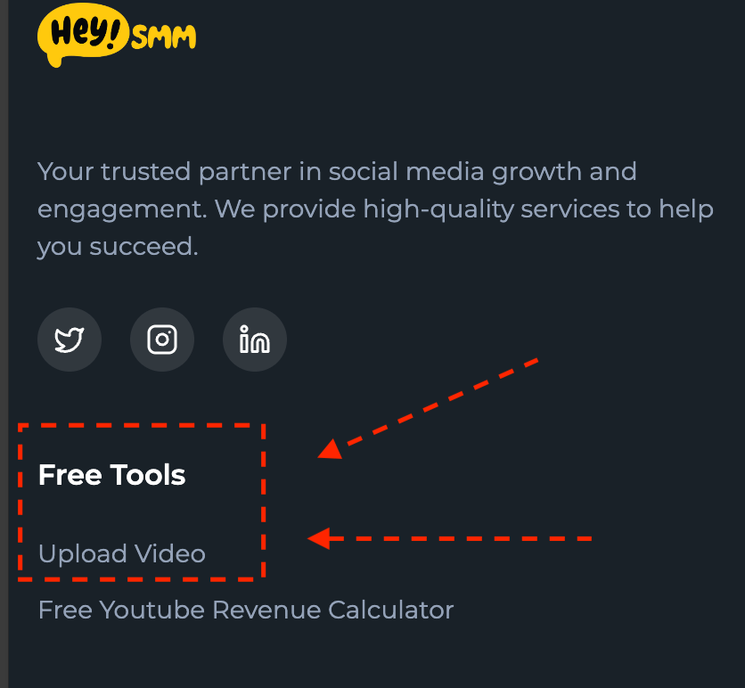 Go to the footer - Additional